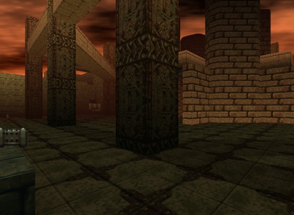 Doom 64 level image: First-person view (FPV)